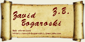 Zavid Bogaroški vizit kartica